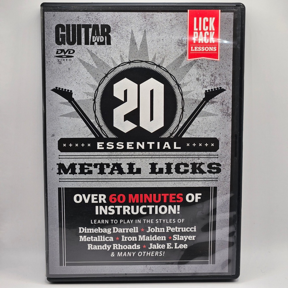 Guitar World 20 Essential Metal Licks DVD Lessons Mike Chlasciak 9780739096949